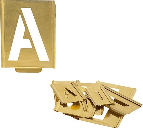 KUKKO Signierschablone Profi A-Z Schrift Schrifthöhe 50mm