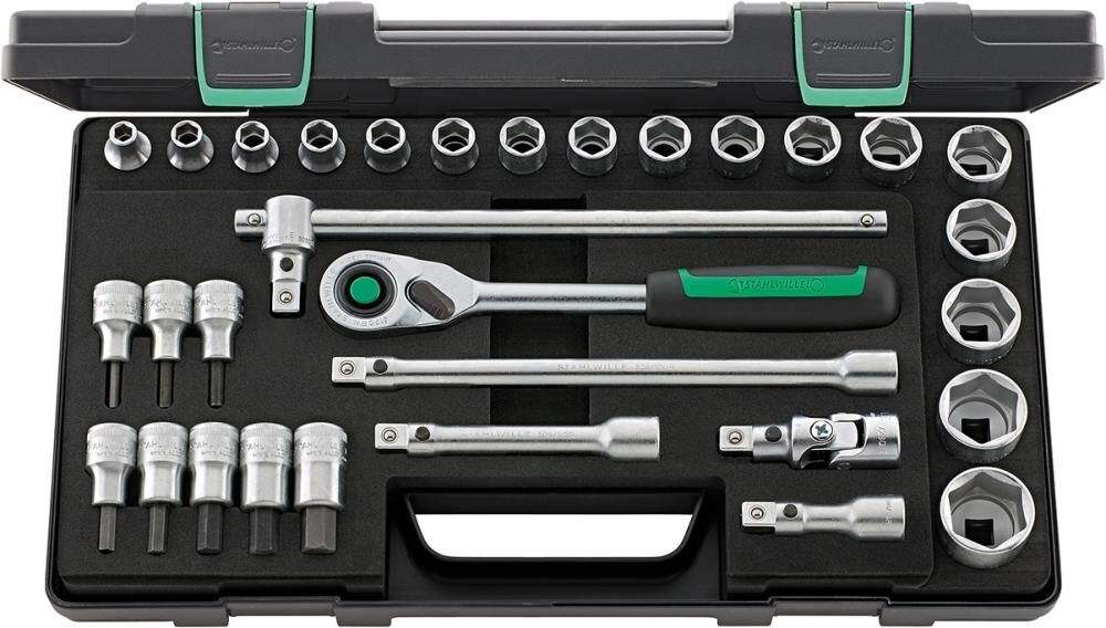 STAHLWILLE Steckschlüssel Set 1/2" 31-teilig 52/54/25/6QR