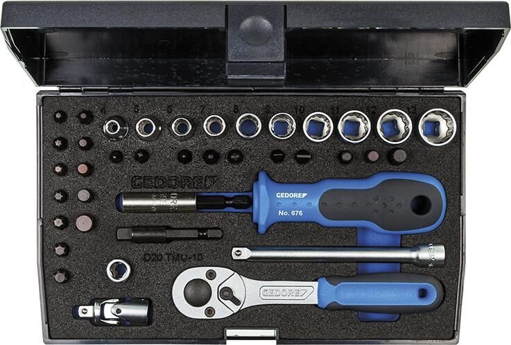 GEDORE Steckschlüssel Set 1/4" 40-teilig UD-IN-IS-PH-PZ-TX D 20 TMU-10 1815660