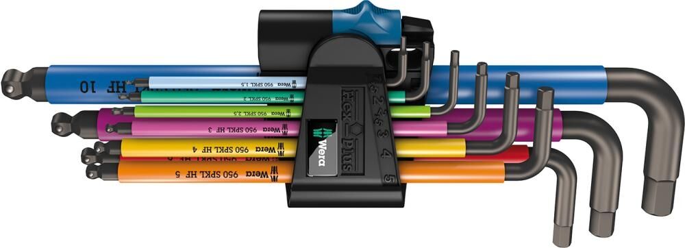 WERA Winkelschraubendreher Multicolor Set 9-teilig Haltefunktion