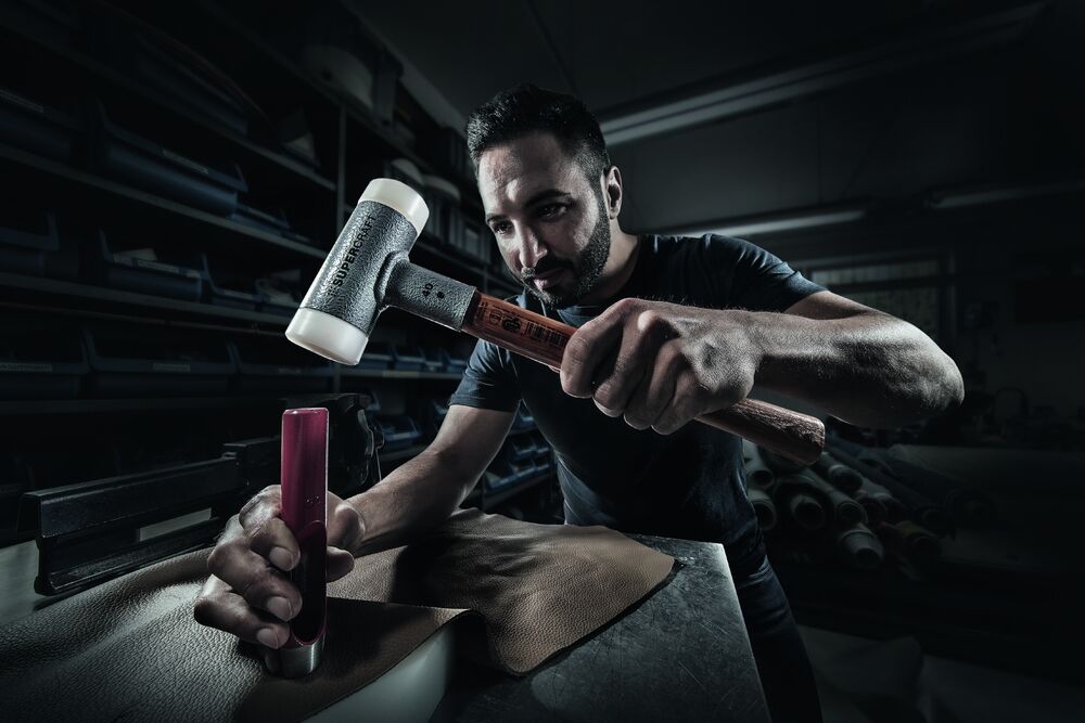 HALDER Schonhammer SUPERCRAFT Hickory-Stiel,Nylon,30mm rückschlagfrei