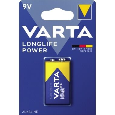 VARTA Batterie 9 V Block Alkali-Mangan-Qualität 1 Stück
