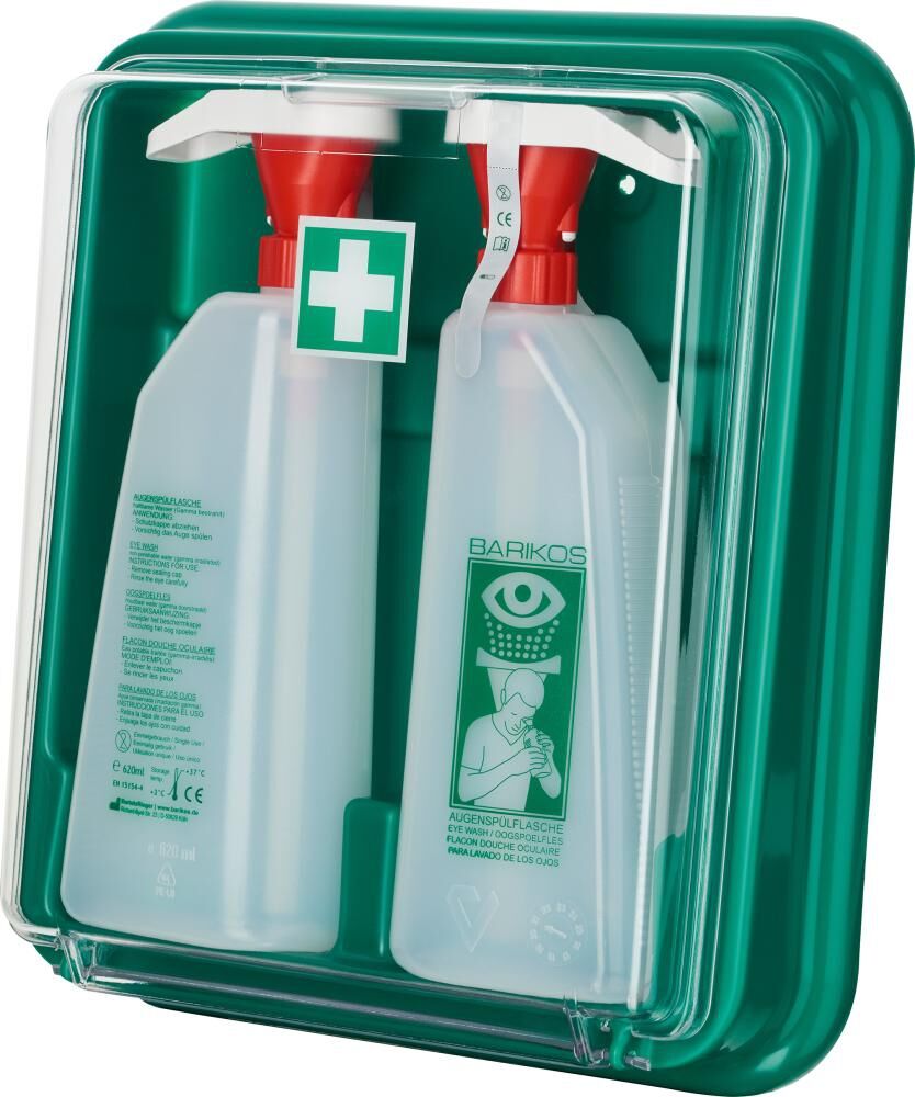 Barikos BARIKO Augenspülflaschen Set Set 2 Wandbehälter 2x620ml