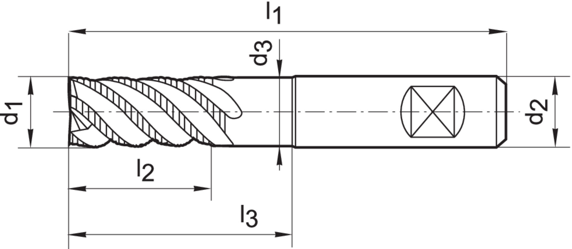 FORMAT Schruppfräser WN VHM TiALN 8,0mm HB Z 4 HR