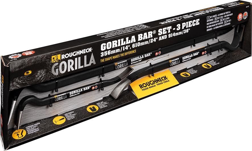 Roughneck Brecheisen Set GORILLA BAR 3-teilig 14" 24" & 36"