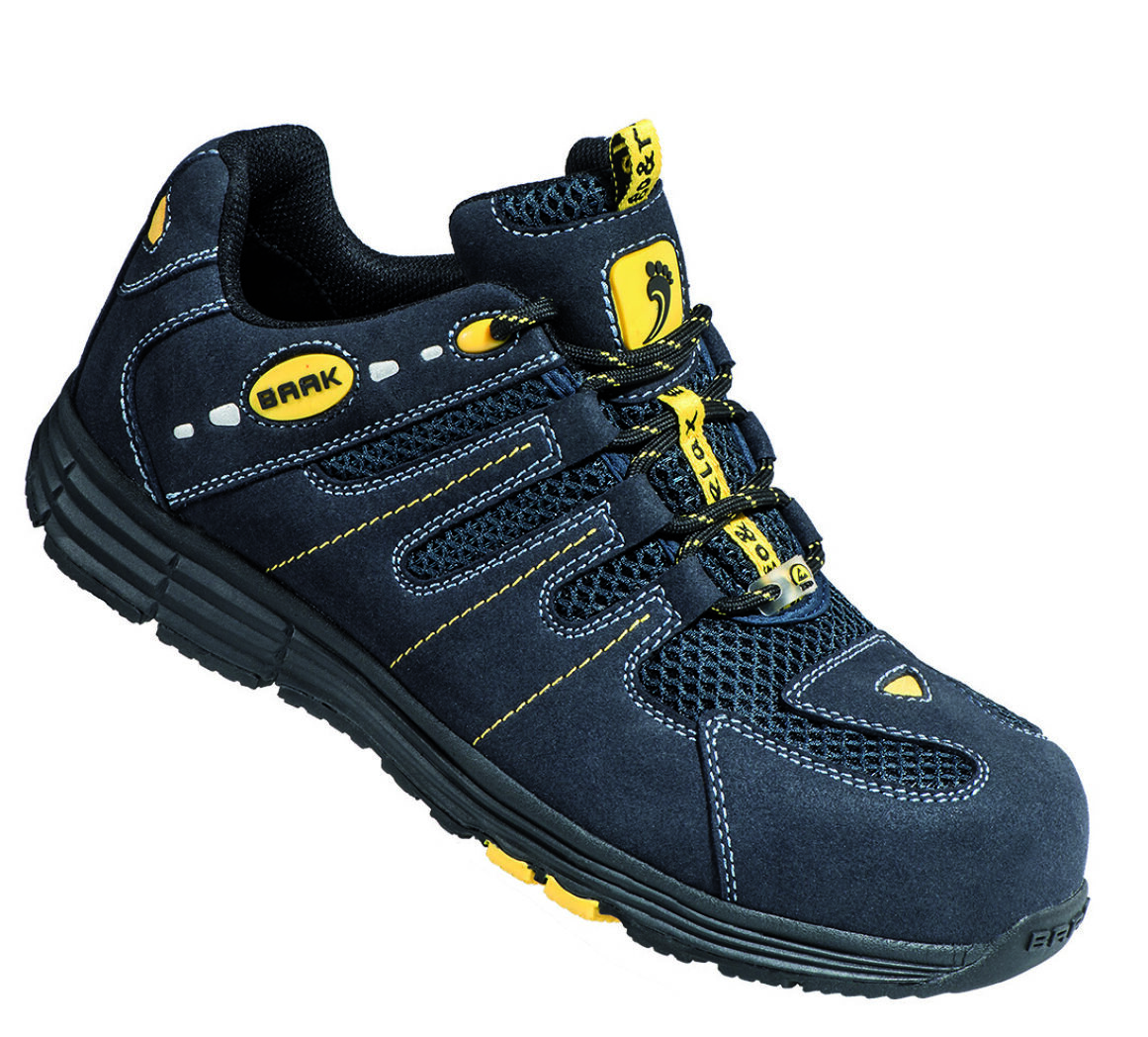 BAAK Sicherheits-Halbschuh Rick2 Gr. 39 W10,5 S1P ESD SRC dkl-blau/gelb