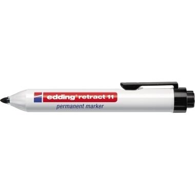 EDDING Permanentmarker schwarz 1,5-3mm Retract No. 11