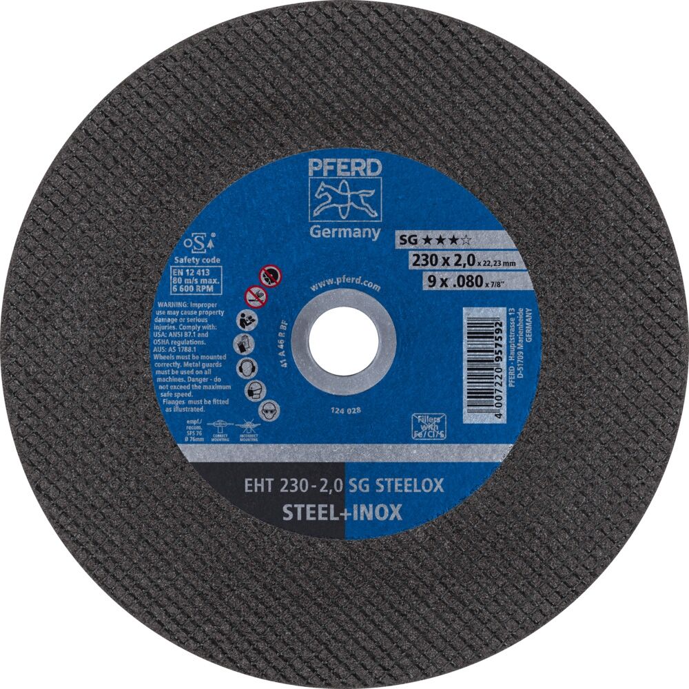 PFERD Trennscheibe A46 QSG V2A 230x2,0mm gerade