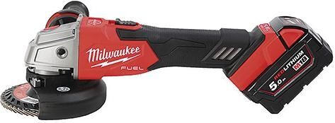 MILWAUKEE Akku-Winkelschleifer M18FSAG125XB-502X 2x5Ah Ladegerät HD Box