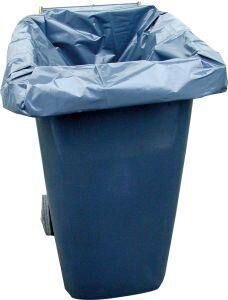 Müllsack 240l grau 650x1350mm ca. 90my lose