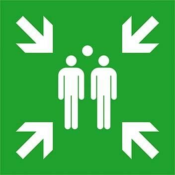 Sicherheitsschild Fol Sammelstelle 400x400