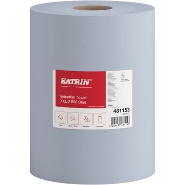 KATRIN Wischtuch Classic XXL 2-lagig 500 Blatt blau 2 Rollen 481153