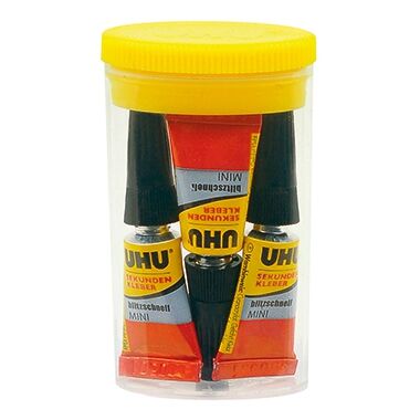UHU Sekundenkleber blitzschnell MINIS 45415 1g 3St./Pack.