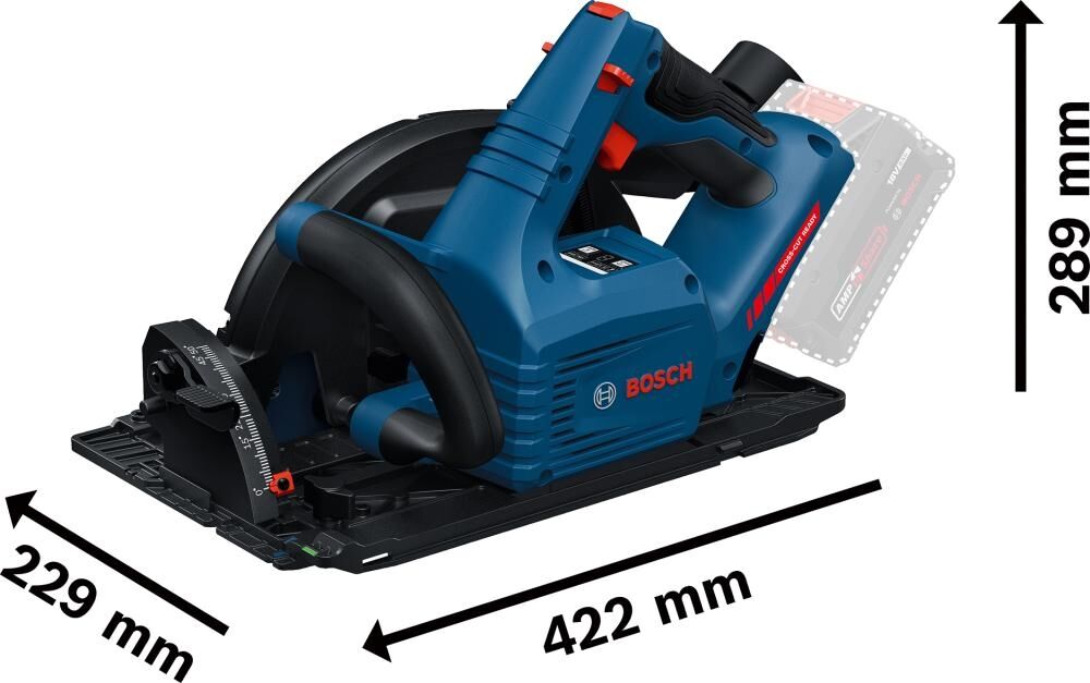 BOSCH EXPERT Akku-Handkreissäge EXKS18V-68GX, solo, in L-BOXX