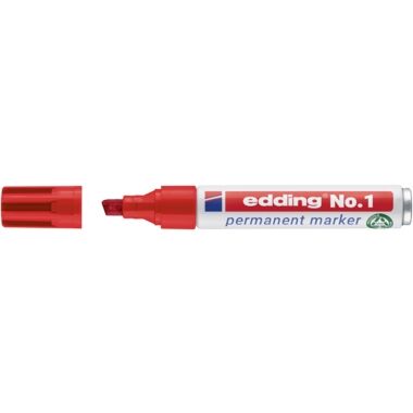 EDDING Permanentmarker No. 1 1-5mm Keilspitze rot