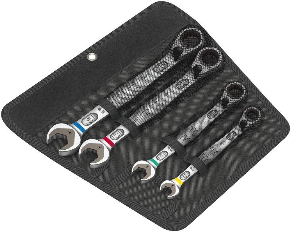WERA Ringschlüssel Ratschenschlüssel Set 4-teilig