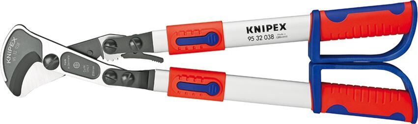 KNIPEX Kabelschere 570mm Ratschenprinzip Teleskopschenkeln 95 32 038