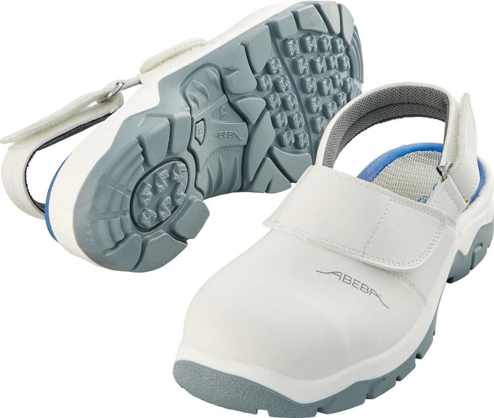 ABEBA Berufsschuhe CLOG SB LORICA 2120 Silvertex Gr. 44 weiss