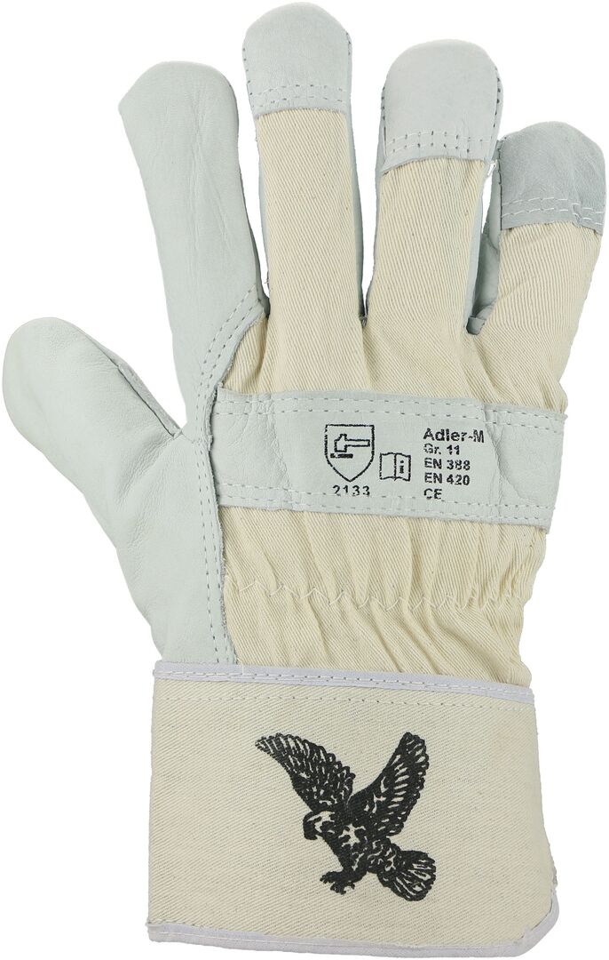 ASATEX Winterhandschuhe Adler-M Gr. 11 Rindnarbenleder Molton gefüttert