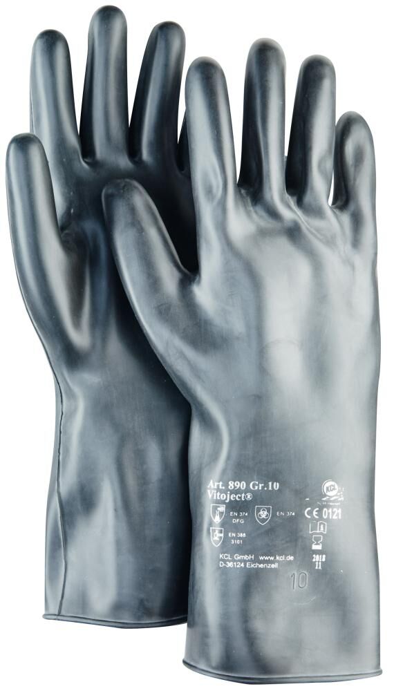 KCL Schutzhandschuhe VITOJECT 890 Gr. 9 350mm schwarz