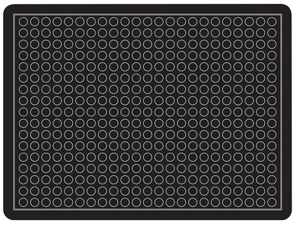 MILTEX Yoga Dome NR Einzelmatte 60x90 cm schwarz