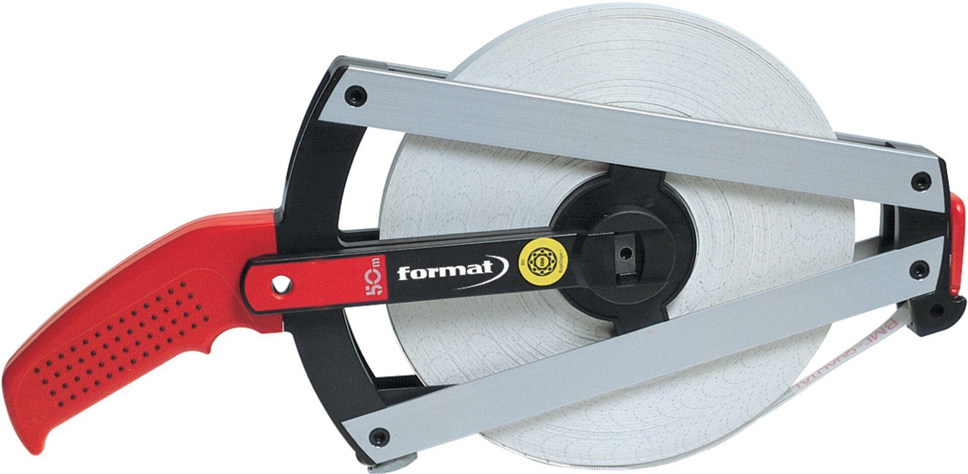 FORMAT Rahmenstahlbandmaß 50mx13mm polyamidbeschichtet gelb