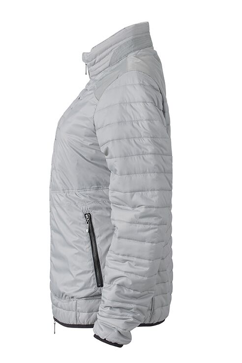 JAMES & NICHOLSON Steppjacke Damen Gr. S lightweight silver/black