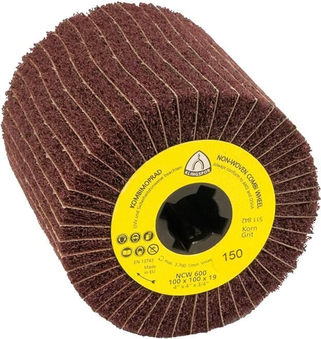 KLINGSPOR Schleifmoprad 100x100x19mm K150 NCW600