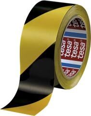 TESA Bodenmarkierungsband gelb/schwarz Warnband 33m 50mm