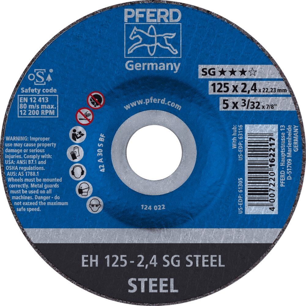 PFERD Trennscheibe A30SSG 125x2,4mm gekröpft
