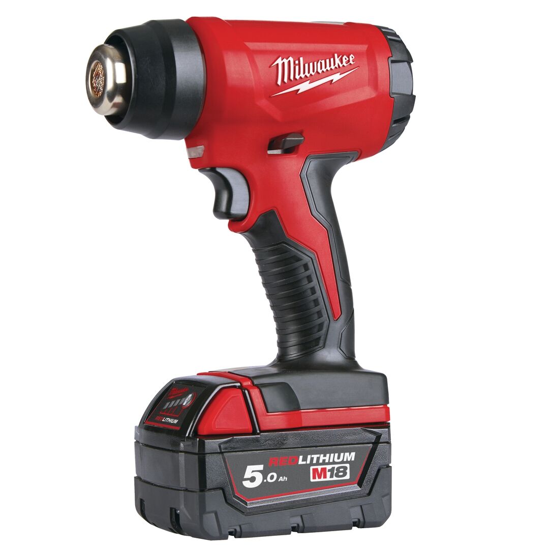 MILWAUKEE Akku-Heißluftfön M18 BHG-502C mit Akku & Ladegerät