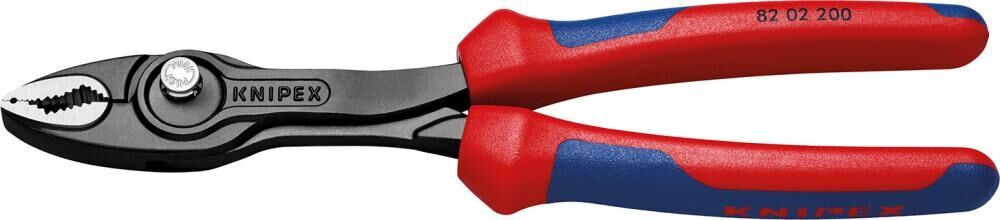 KNIPEX Frontgreifzange 200mm TwinGrip Mehrkomponenten-Hülle schw atramentiert 82 02 200