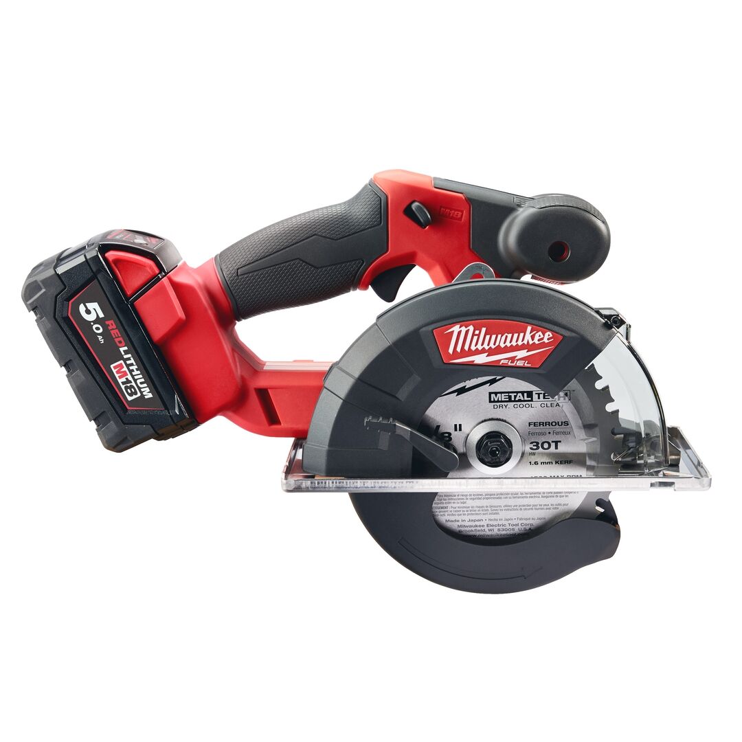 MILWAUKEE Akku-Metallkreissäge M18 FMCS-502X 2x18V 5Ah Ladegerät