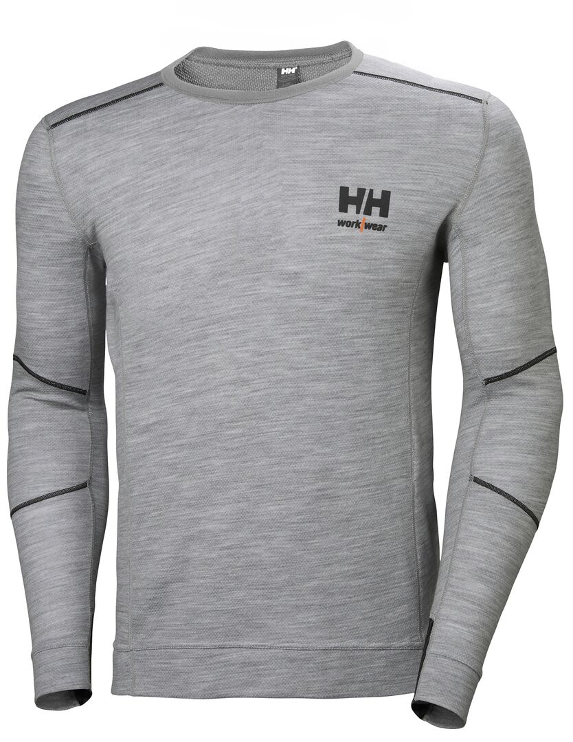 HELLY HANSEN Funktionsshirt LIFA Merino Gr. XL grau meliert 75106