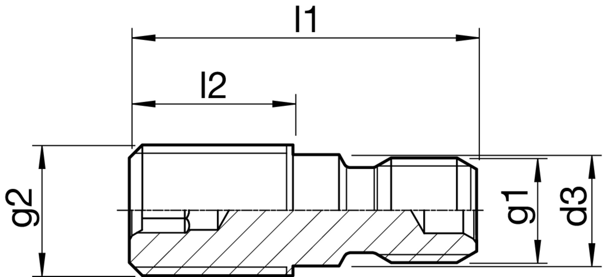 HAIMER Anzugsbolzen Deckel SK40-M16 S20x2