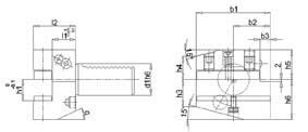 FORTIS VDI Radial Werkzeughalter Rechts B1 40x25mm
