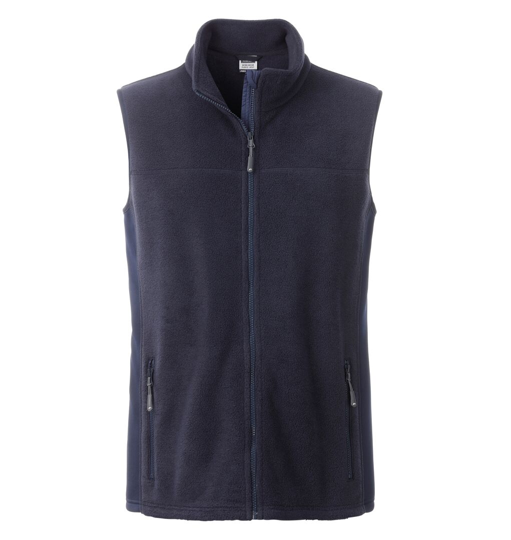 JAMES & NICHOLSON Fleece-Weste Gr. S navy