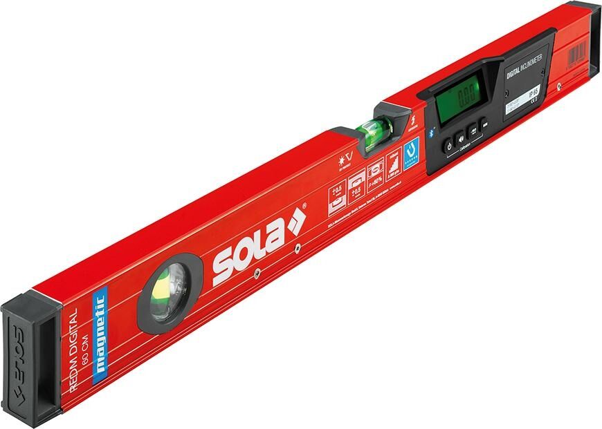 SOLA Wasserwaage 60cm digital mit Magnet REDM