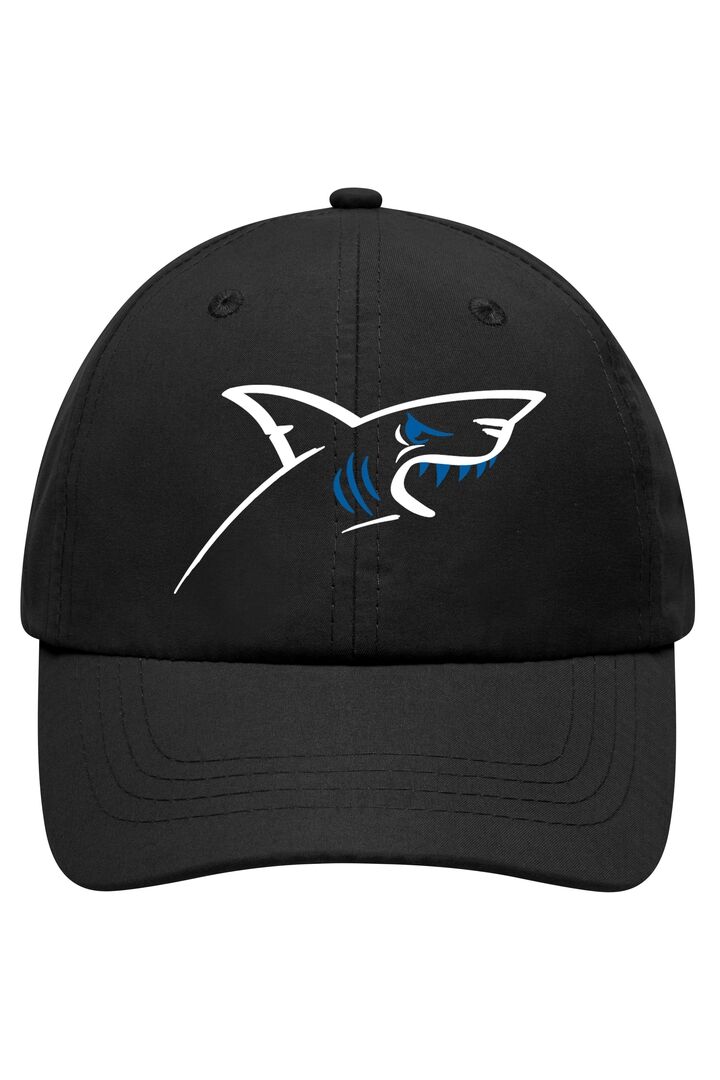 WEMAG HIGH PERFORMANCE Performance Kappe Laser Cut 100% PES schwarz mit Hai