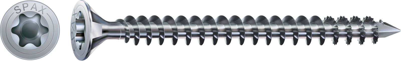 SPAX Universalschraube T40 8x350mm Senkmultikopf Vollgewinde T-STAR+ CUT WIROX 50 Stück