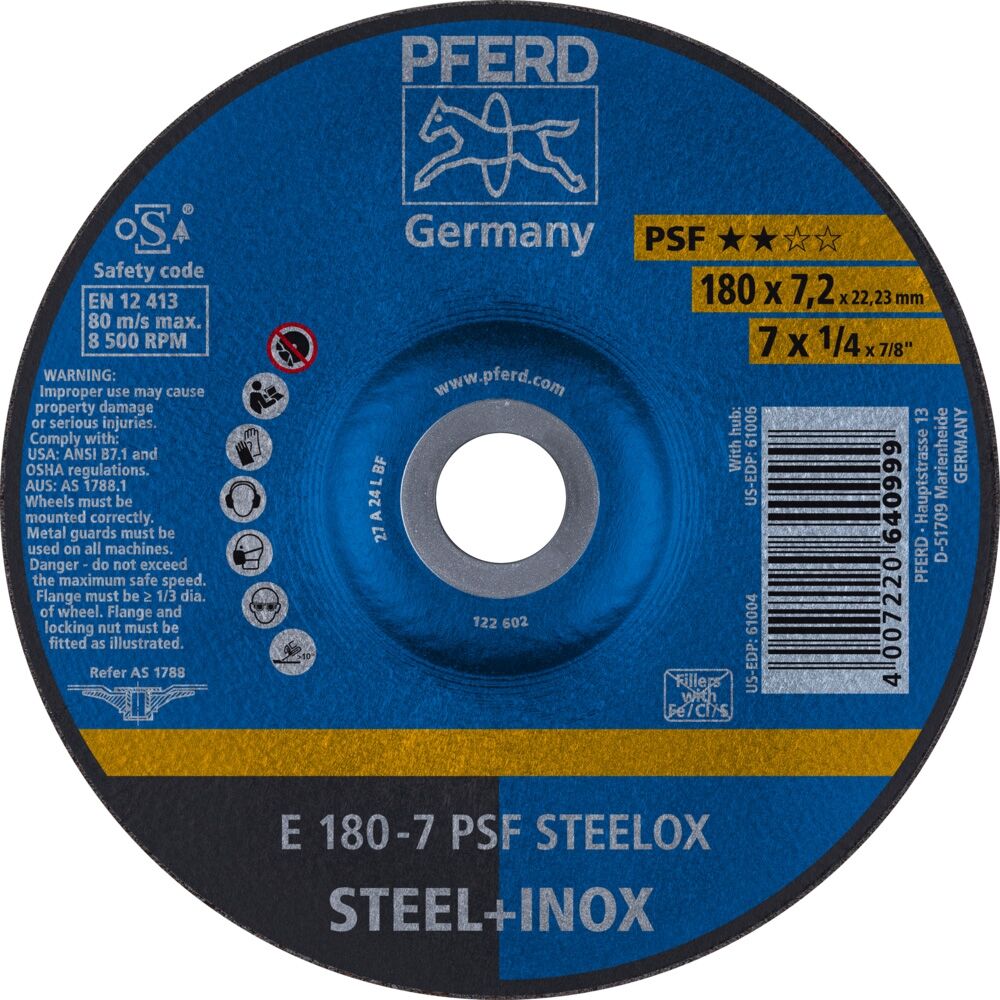 PFERD Schruppscheiben E 178-7 A 24L PSF