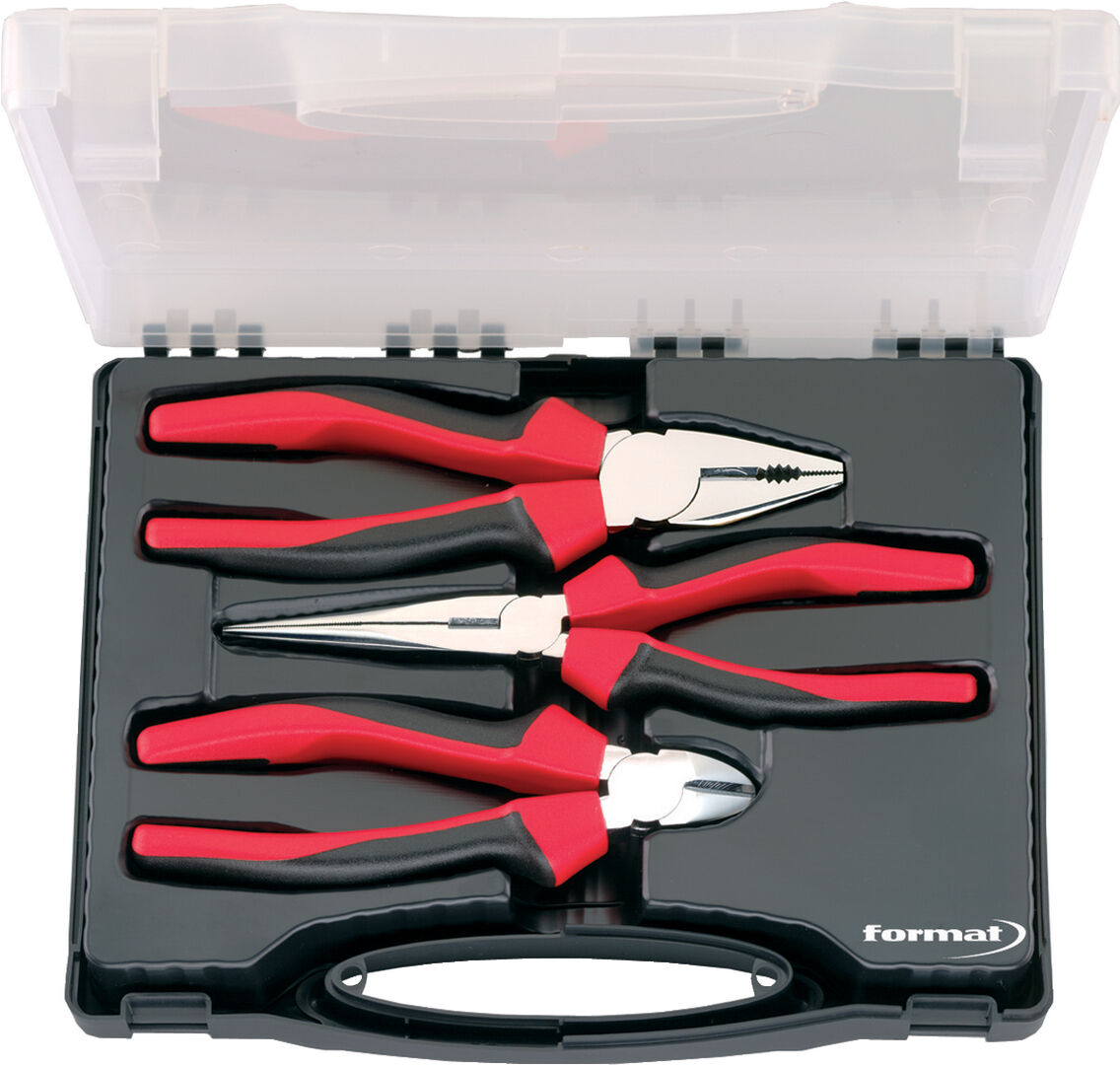 FORMAT Zangen-Set verchromt 3tlg. 2-Komp-Heft