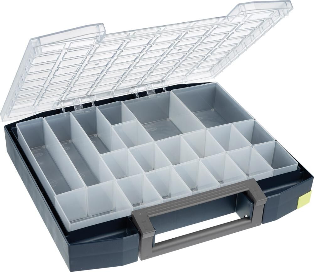 RAACO Sortimentskoffer mit Einsätzen 78x465x401mm 20 Einsätze