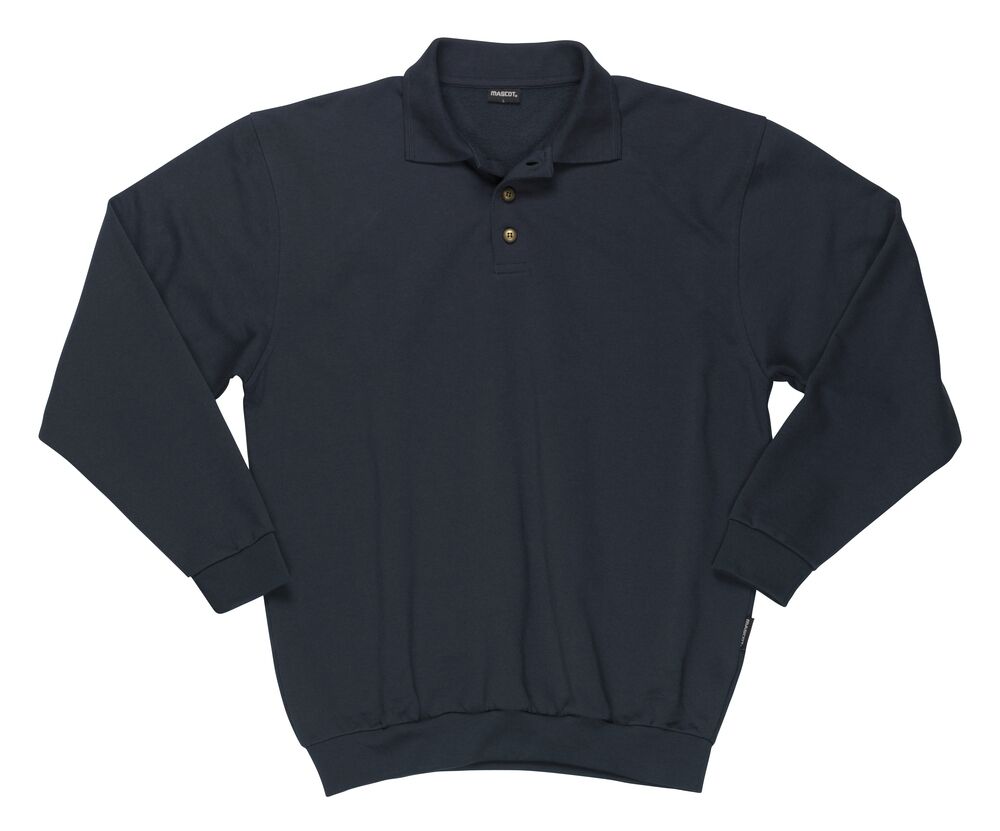 MASCOT Polo Shirt langarm Crossover Trinidad Gr. XL schwarzblau 00785-280