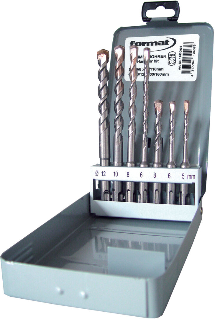FORMAT SDS-PLUS-Bohrersatz 7-teilig
