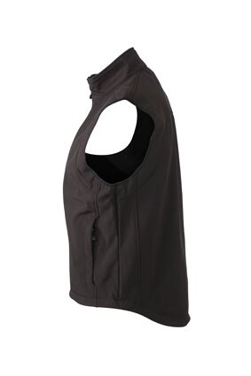 JAMES & NICHOLSON Softshellweste black Gr. M