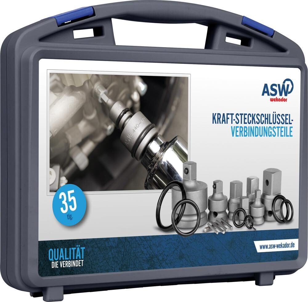 ASW Kraft Vergrößerungsstück & Reduzierstück Set 1/4"-3/4" 6-teilig