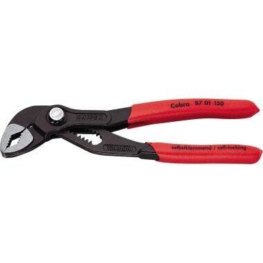 KNIPEX Wasserpumpenzange Cobra 150mm Kunststoffüberzug atramentiert 87 01 150
