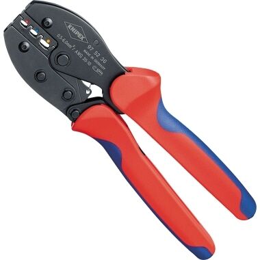KNIPEX Crimpzange 220mm PreciForce 220mm Mehrkomponenten-Hülle brüniert 97 52 36