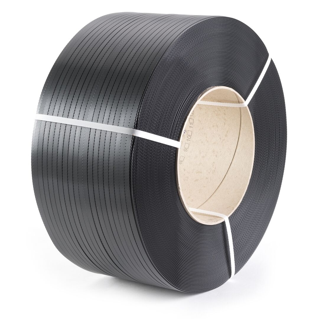 PP-Umreifungsband schwarz 12,0x0,55mm breit 3000mtr/rol.Hülse